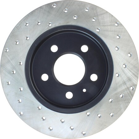 Centric StopTech Sport Cross Drilled Brake Rotor; Rear Right, StopTech 128.33097R